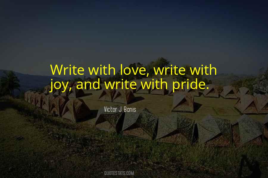 Pride And Joy Quotes #1507238