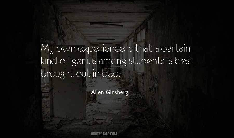Own Experience Quotes #1127191
