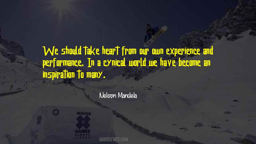 Own Experience Quotes #1350040