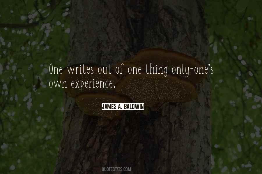 Own Experience Quotes #948929