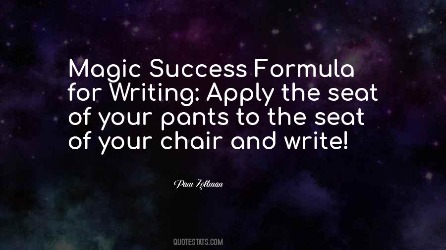 Formula To Success Quotes #1785683
