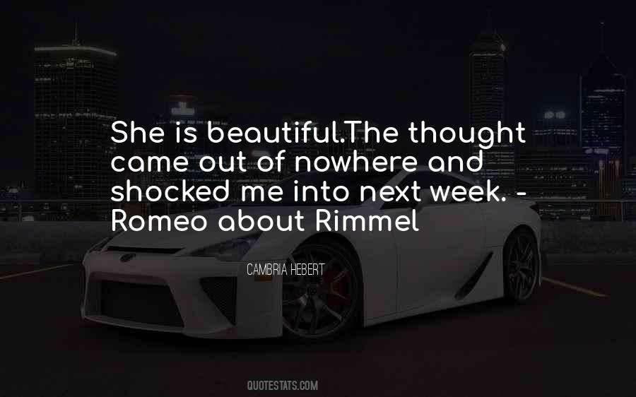 She Came Out Of Nowhere Quotes #530966