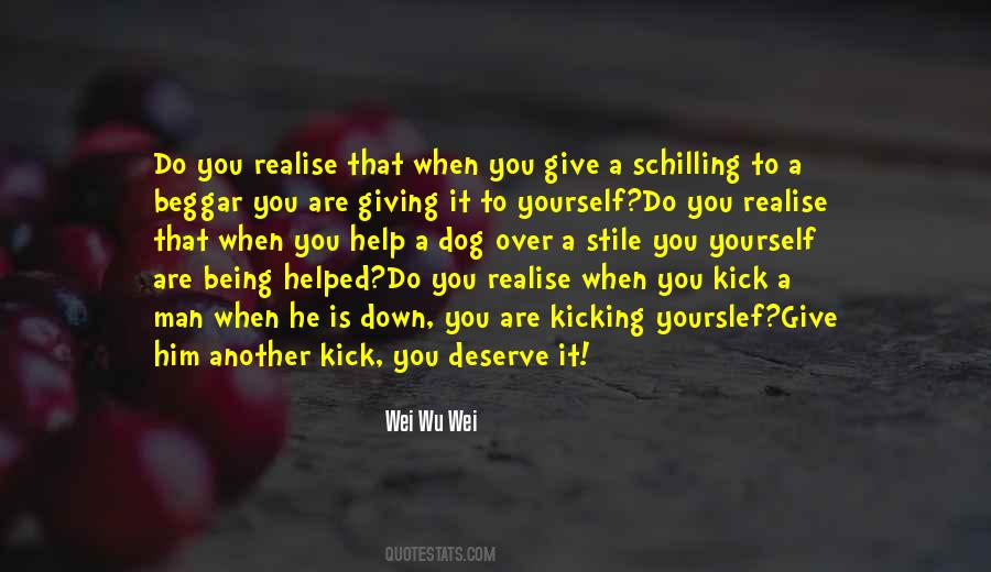 When A Man Is Down Quotes #138039
