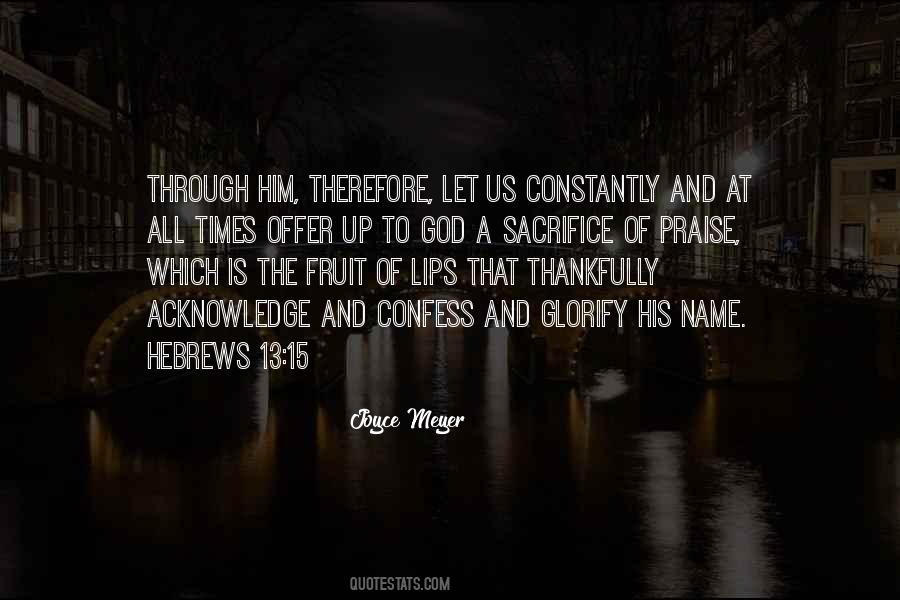 Offer To God Quotes #135041