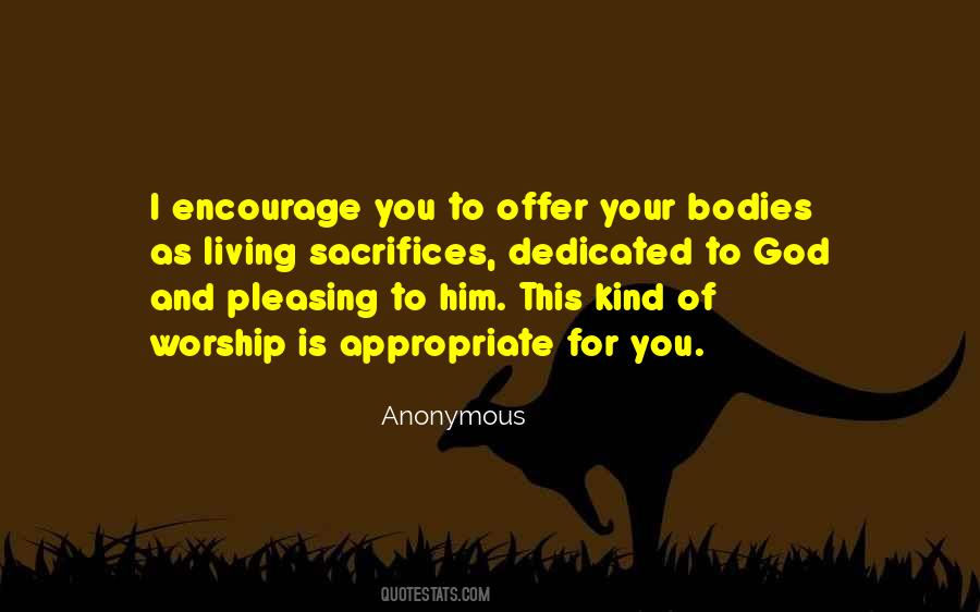 Offer To God Quotes #553210