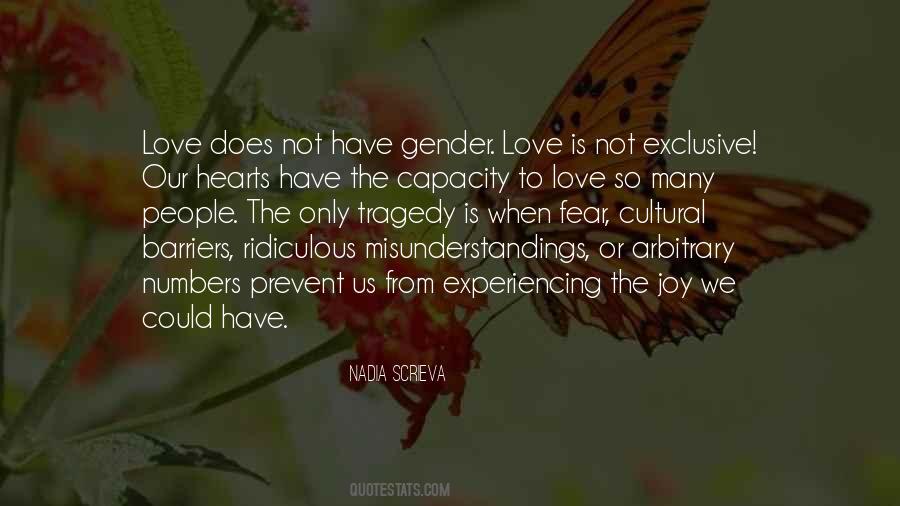 Quotes About Gender Love #1698238