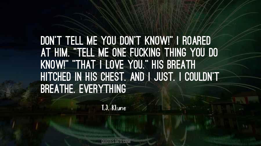 Love Breath Quotes #1248638