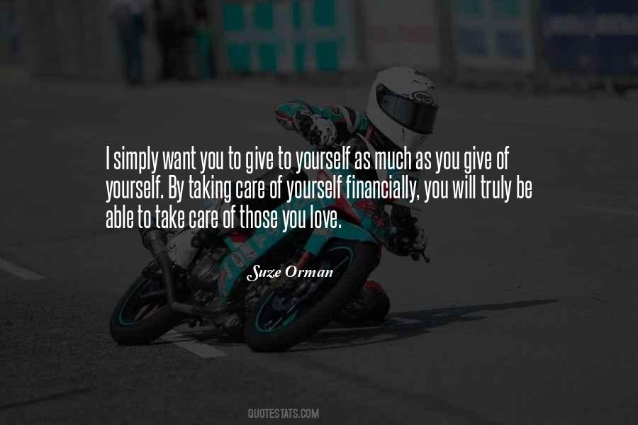 I Will Take Care Of You Quotes #1359683