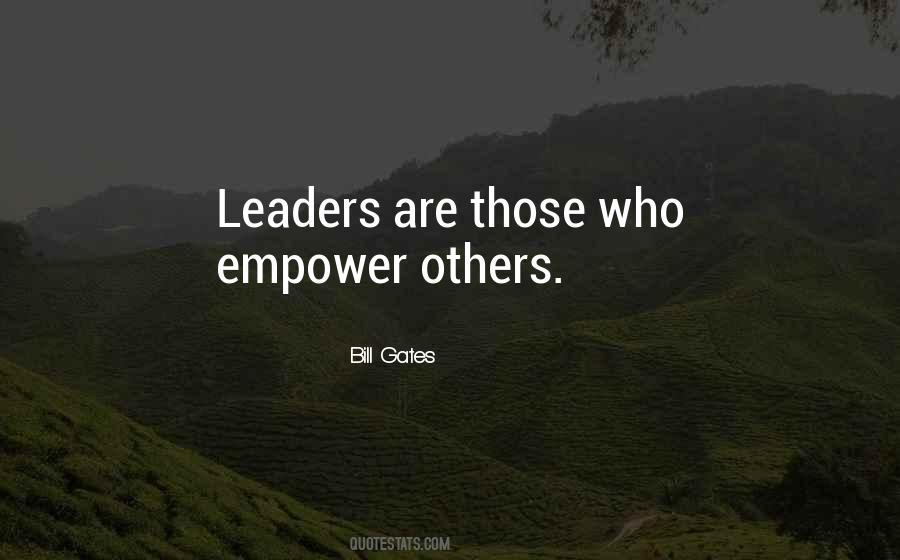 Empowering Leadership Quotes #1321173