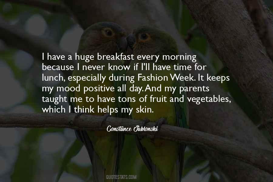 Breakfast Morning Quotes #228908