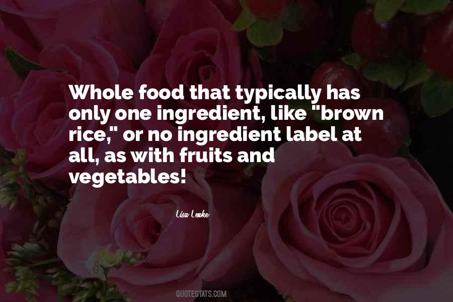 Food Label Quotes #843998