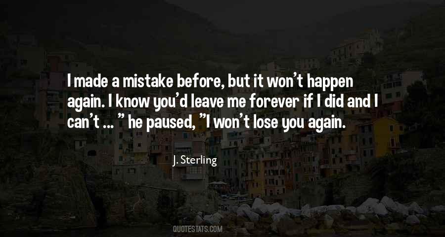If You Made A Mistake Quotes #366508