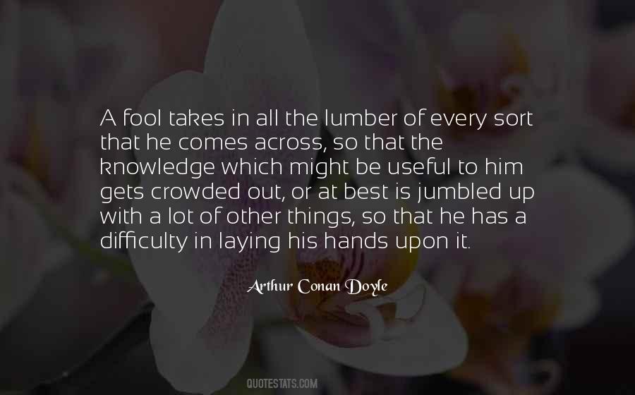 The Best Knowledge Quotes #1676497