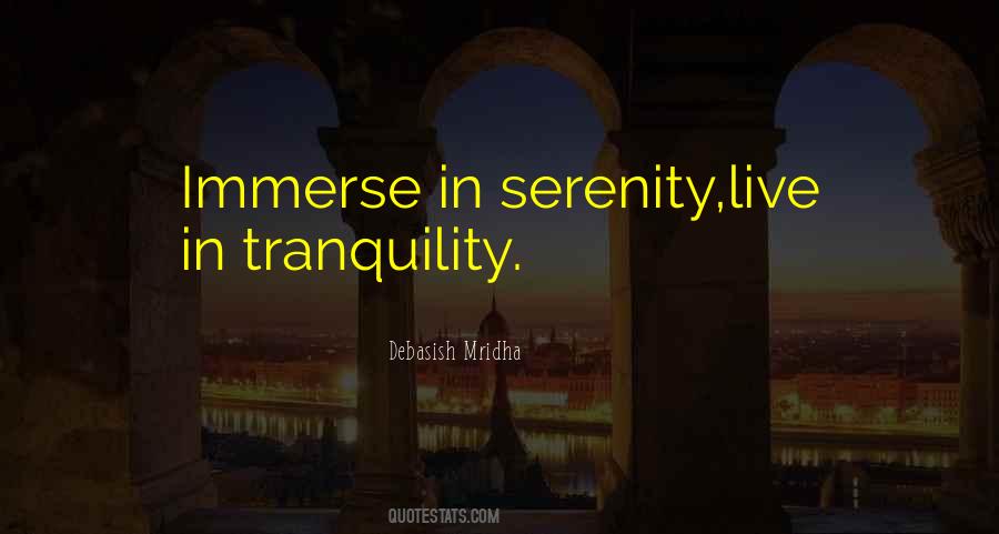 Tranquility And Serenity Quotes #214383