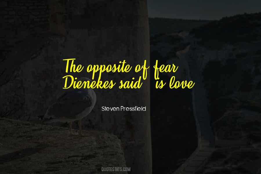 The Opposite Of Fear Quotes #719193