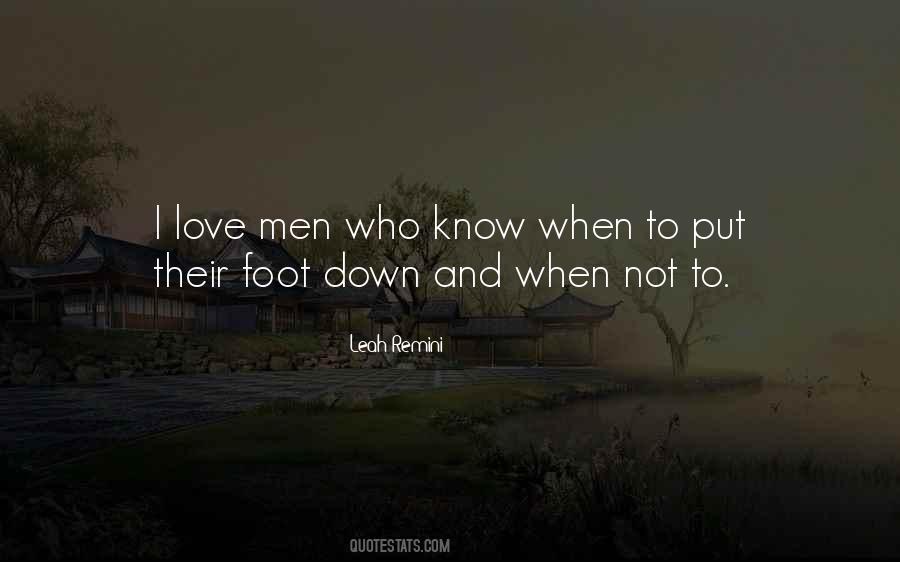 Foot Down Quotes #490421