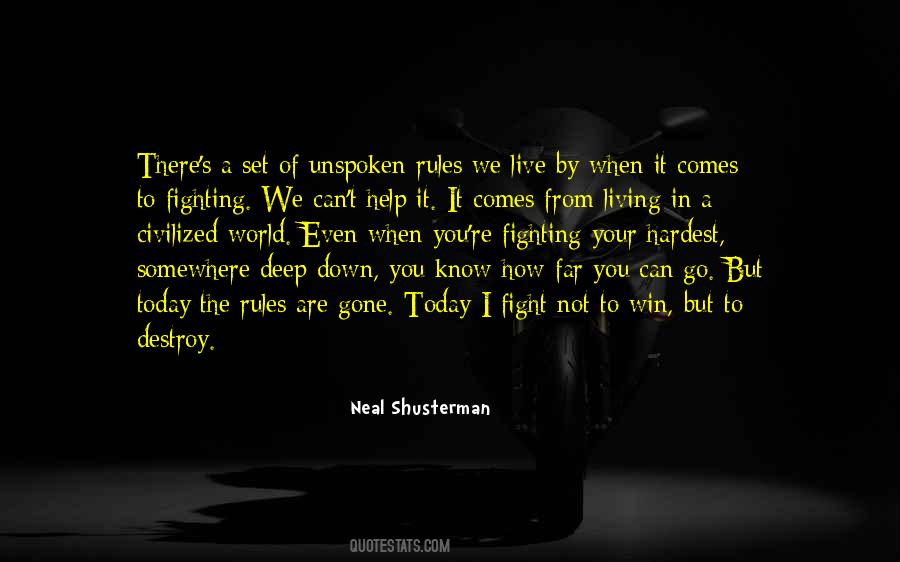 We Are Living In A World Quotes #1164065