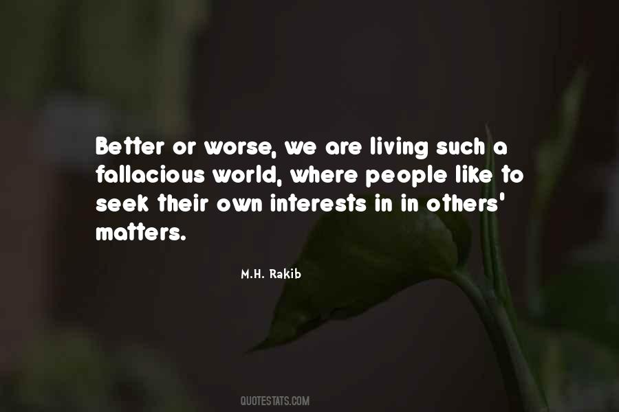 We Are Living In A World Quotes #1615420