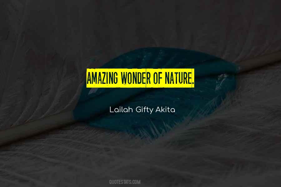 Nature Wonder Quotes #473572