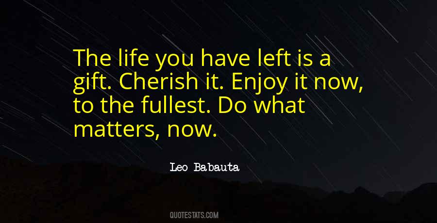 Enjoy It To The Fullest Quotes #638521