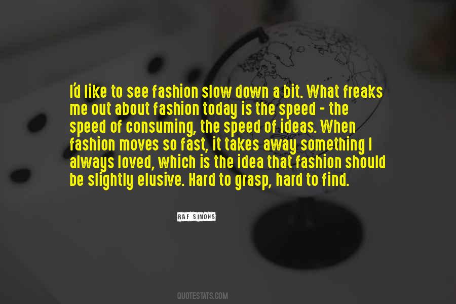 Fast Is Slow Quotes #964302
