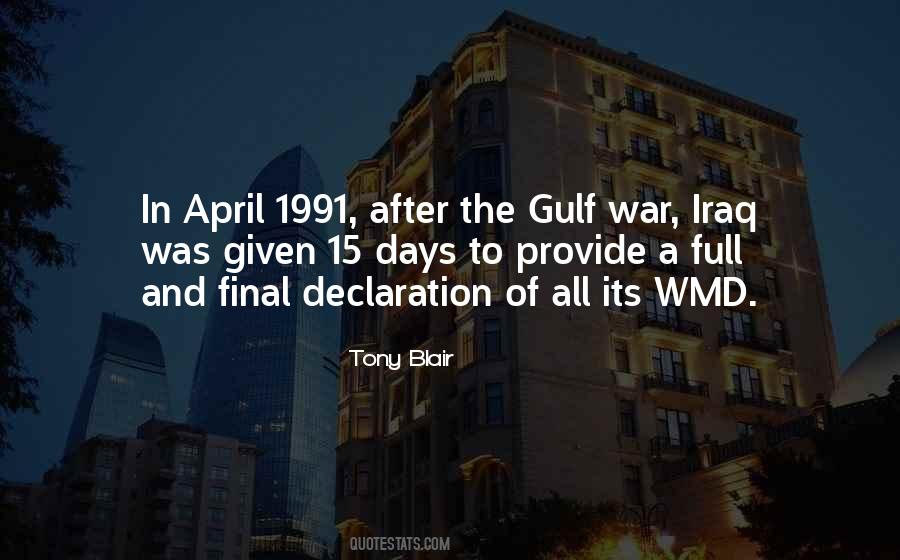 Quotes About The Gulf War #1399914