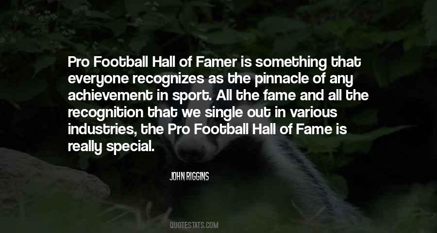 Football Hall Of Fame Quotes #1123704