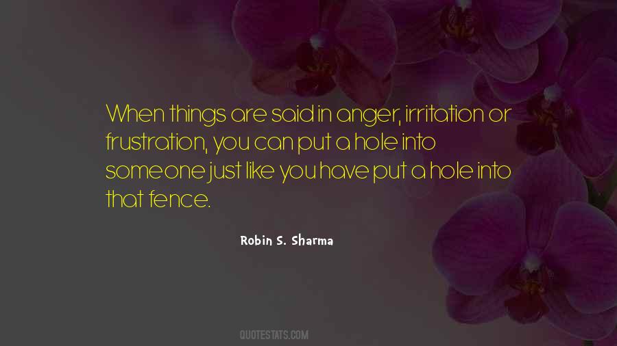 Frustration Anger Quotes #1197806