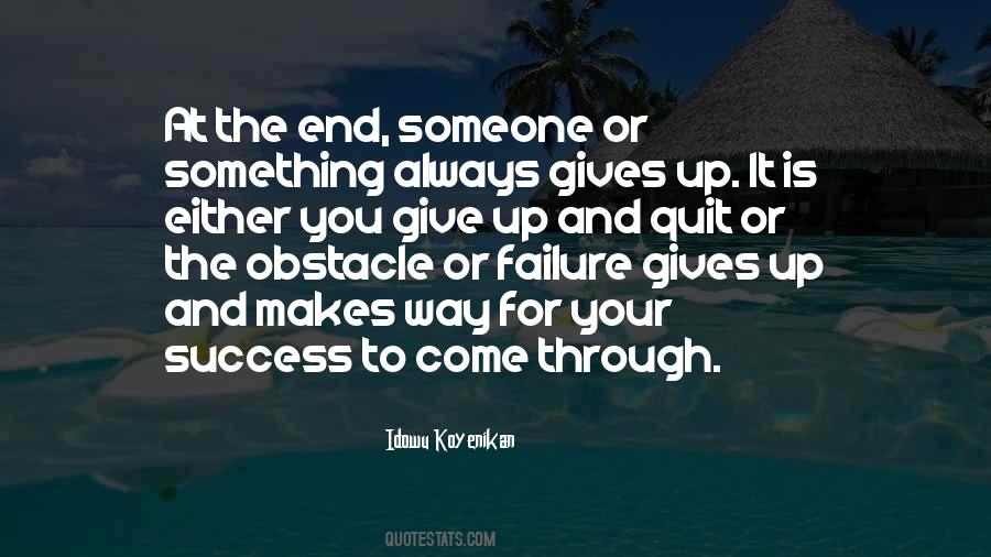 Either Give Up Quotes #196940