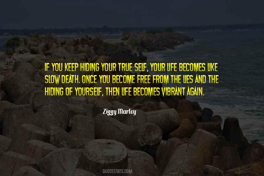 Hiding From Yourself Quotes #1632027