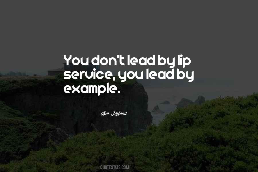 Lead By Quotes #1362090