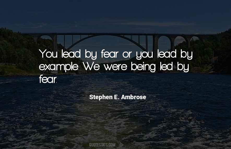 Lead By Quotes #1559820