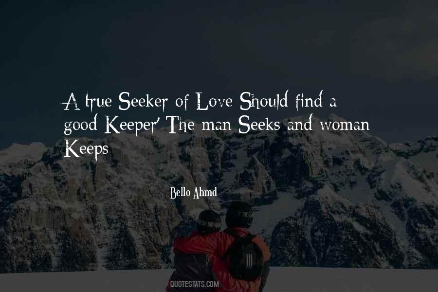 Love Seeker Quotes #1078590