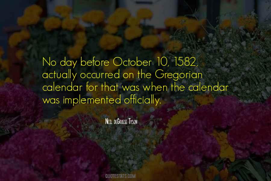 Quotes About October 10 #1699223