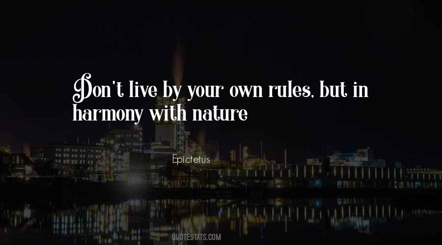 Quotes About Harmony In Nature #1587119