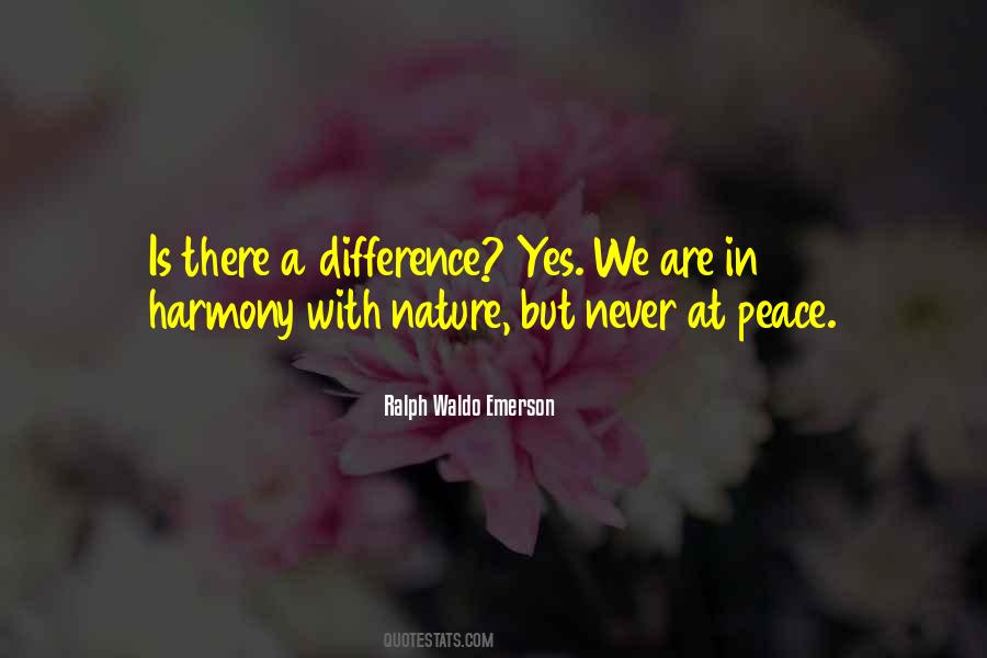 Quotes About Harmony In Nature #367904