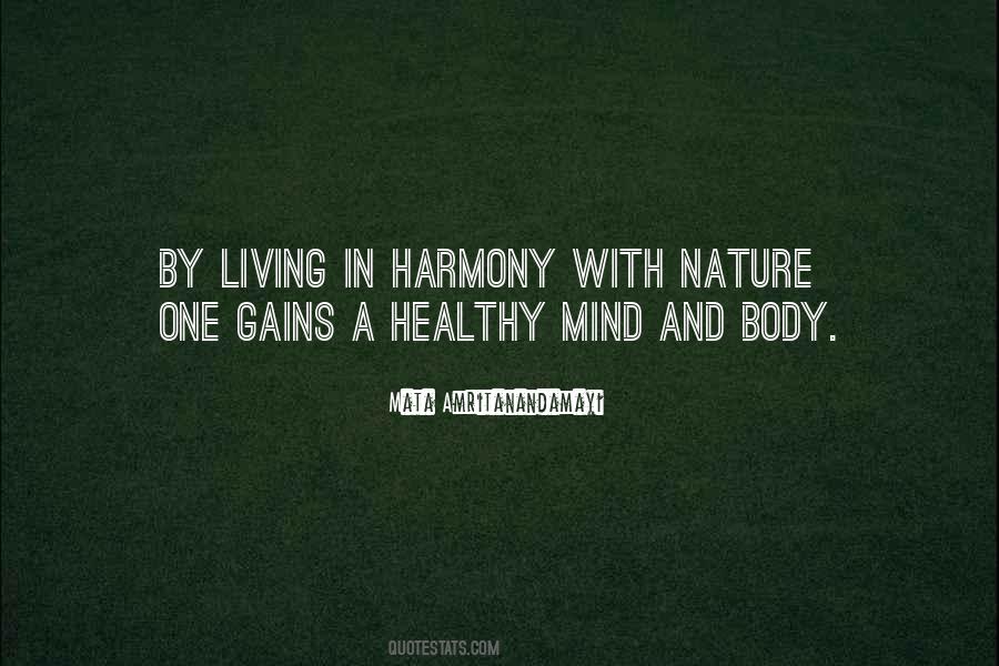 Quotes About Harmony In Nature #764807