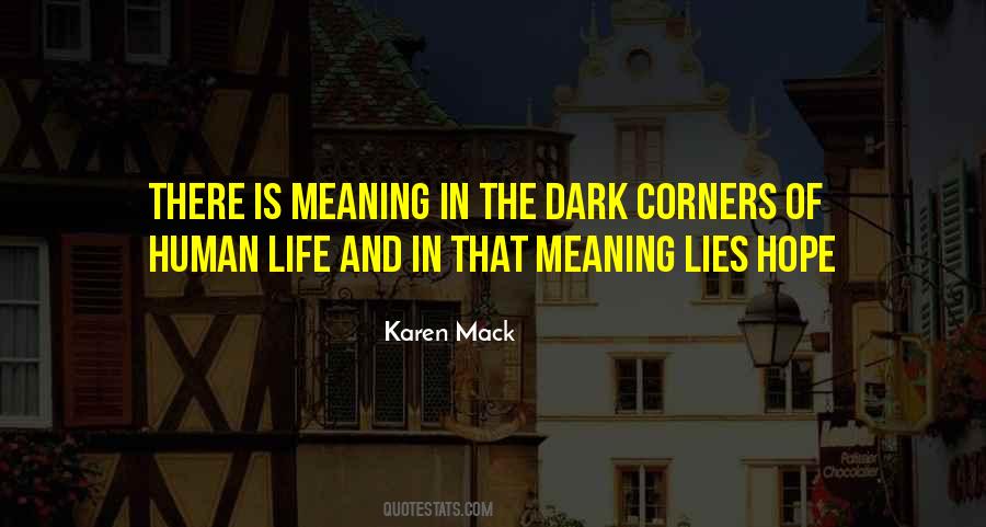 Dark Corners Quotes #1700066