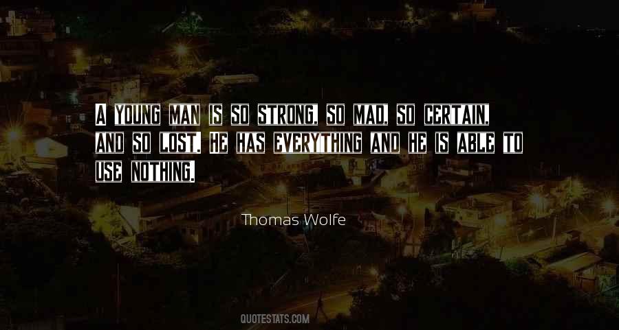 Strong Young Man Quotes #1579850