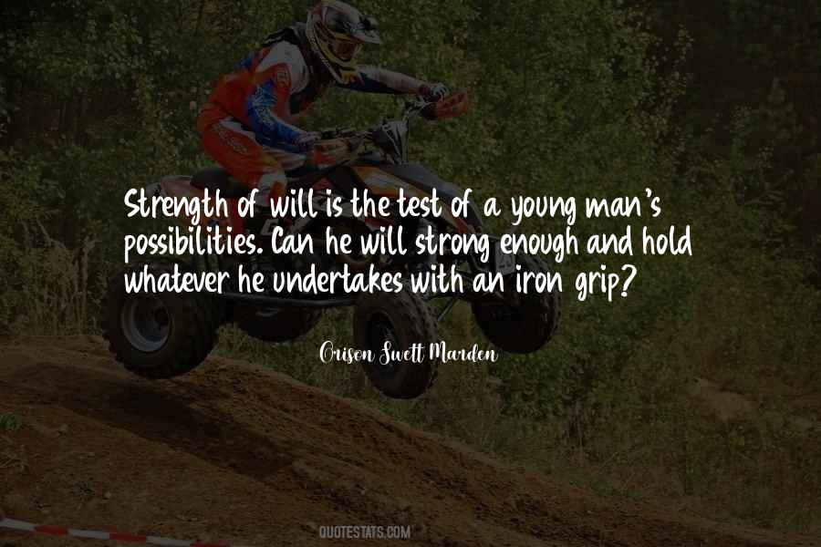 Strong Young Man Quotes #249292