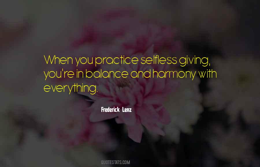 Quotes About Harmony And Balance #1479255