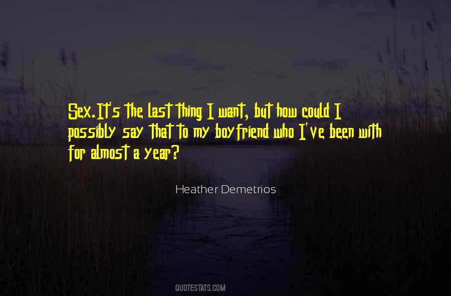 For My Boyfriend Quotes #1725692