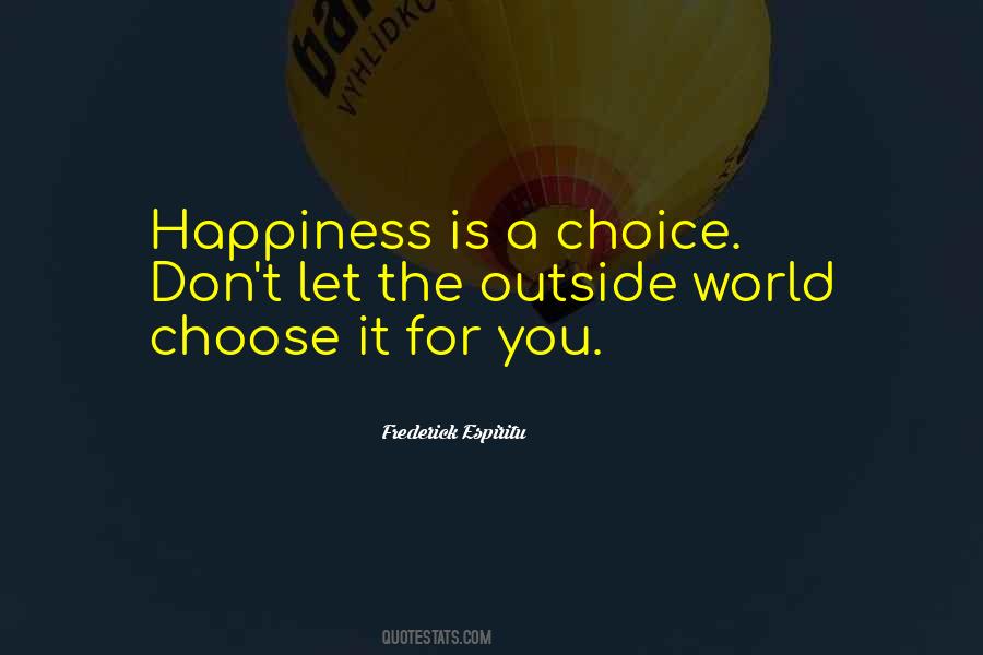 Outside Happiness Quotes #1131353