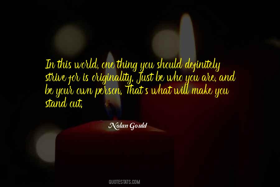 This One Person Quotes #168361