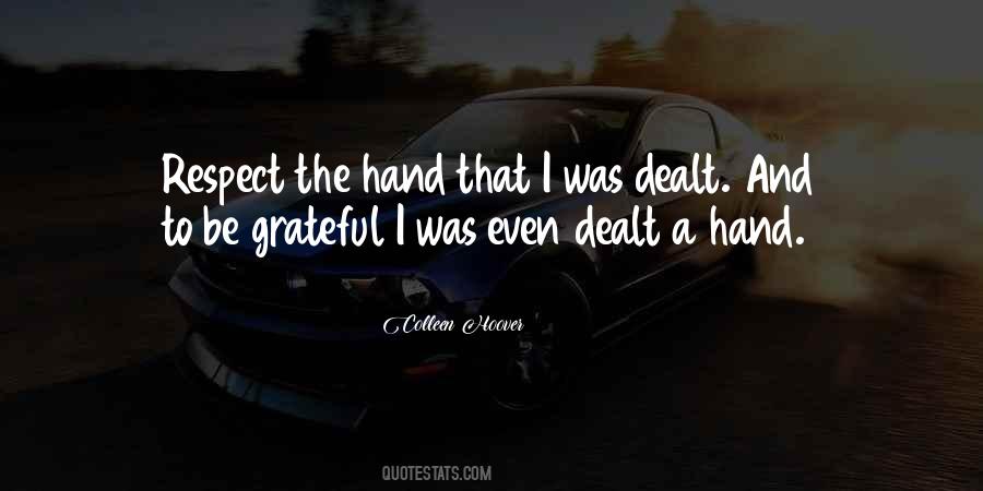 Hand Dealt Quotes #1248975