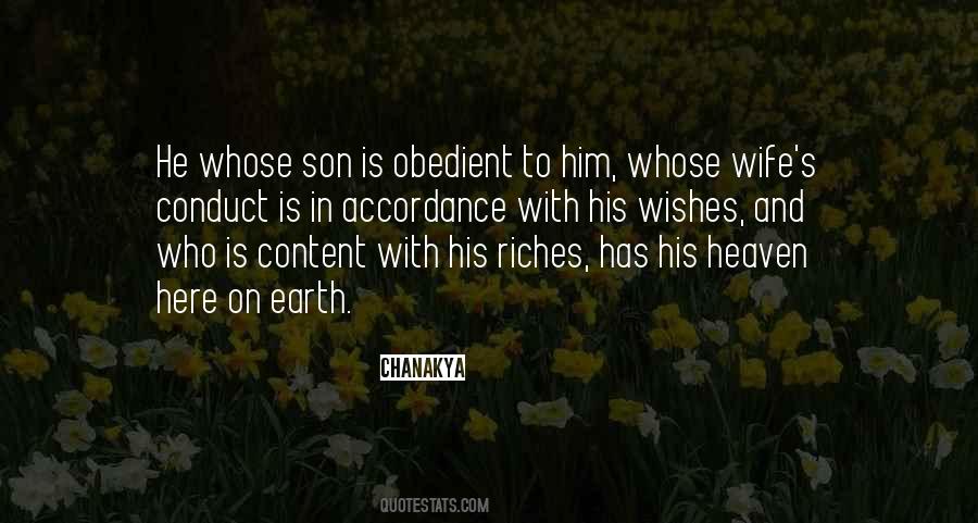 For Wife And Son Quotes #107451