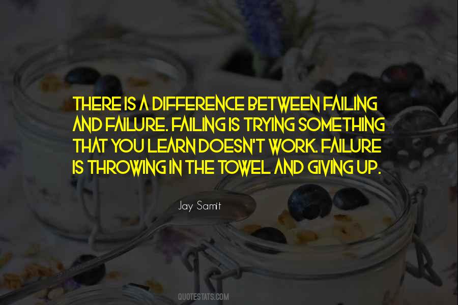 Difference Between Trying And Doing Quotes #1037289