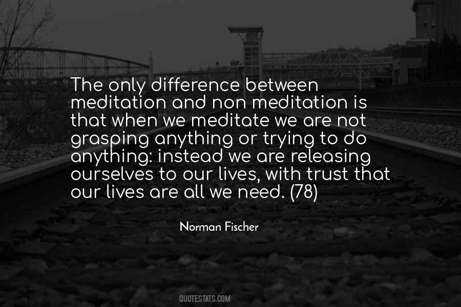 Difference Between Trying And Doing Quotes #1822166