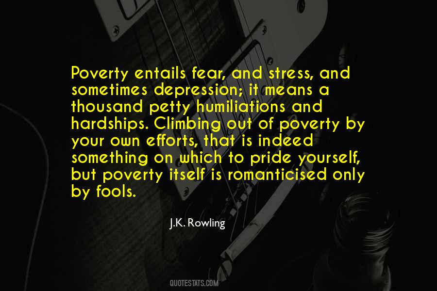 Fear Of Poverty Quotes #1622080