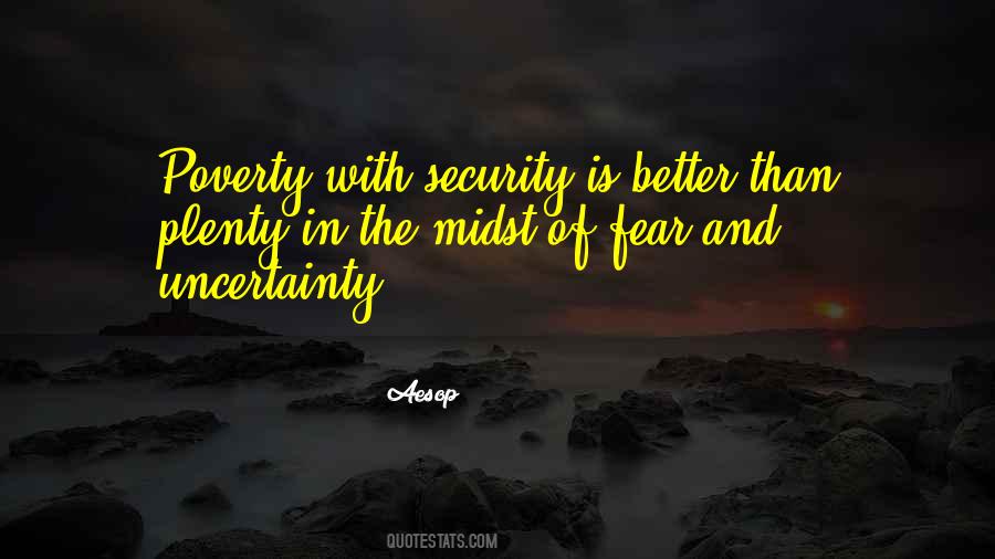 Fear Of Poverty Quotes #1634172